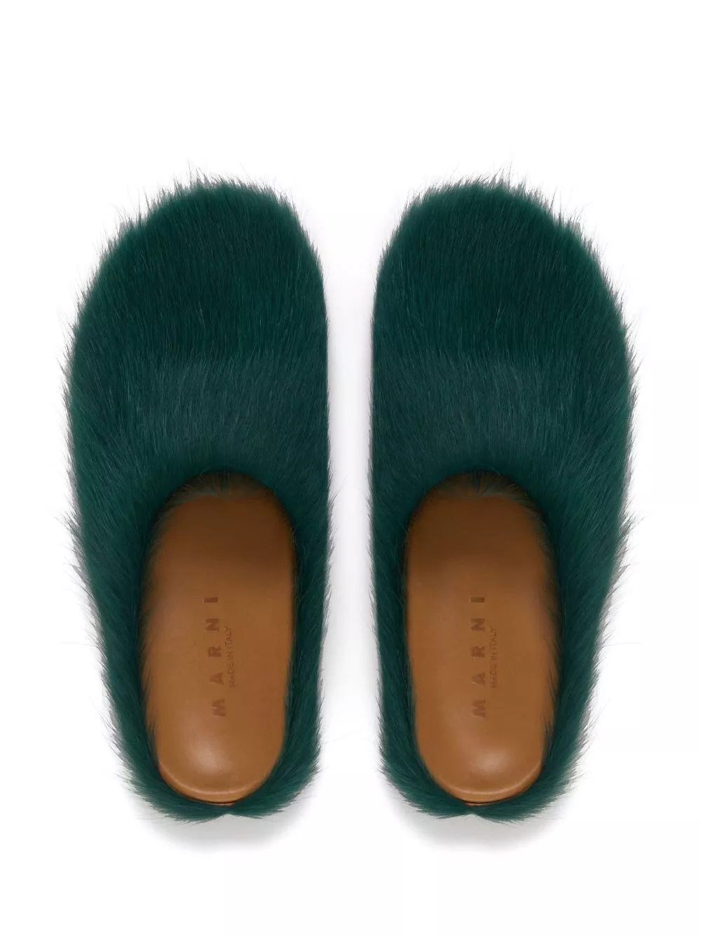 Affordable Marni Fussbett Sabot calf-hair slippers Men 0128