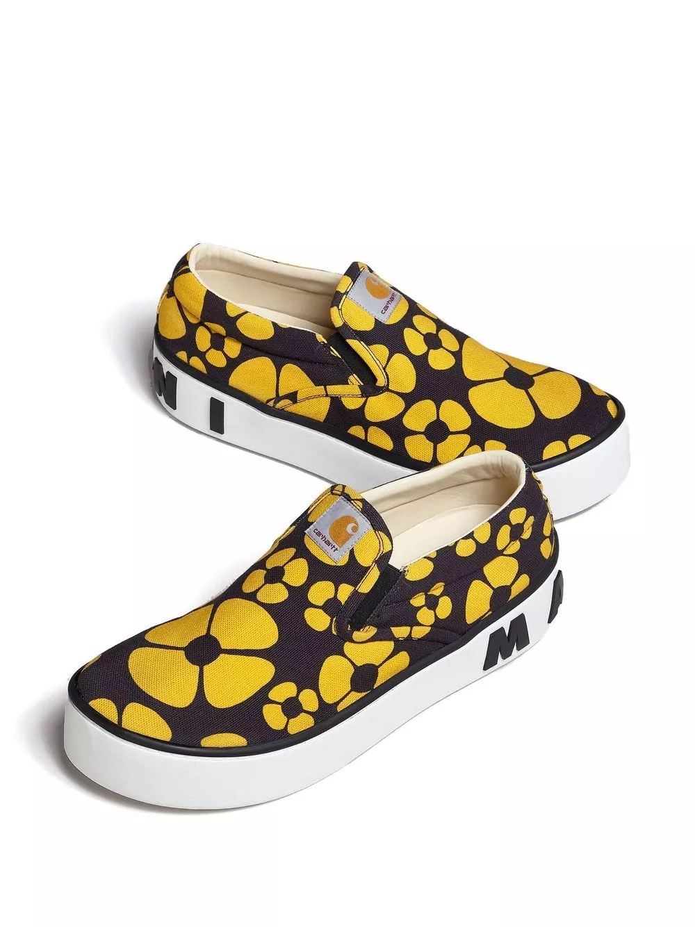 Cheap Marni floral-print slip-on sneakers Men 0127