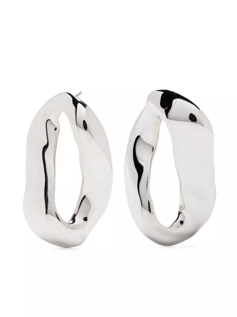 Affordable Marni asymmetric oval metal earrings Women 0129