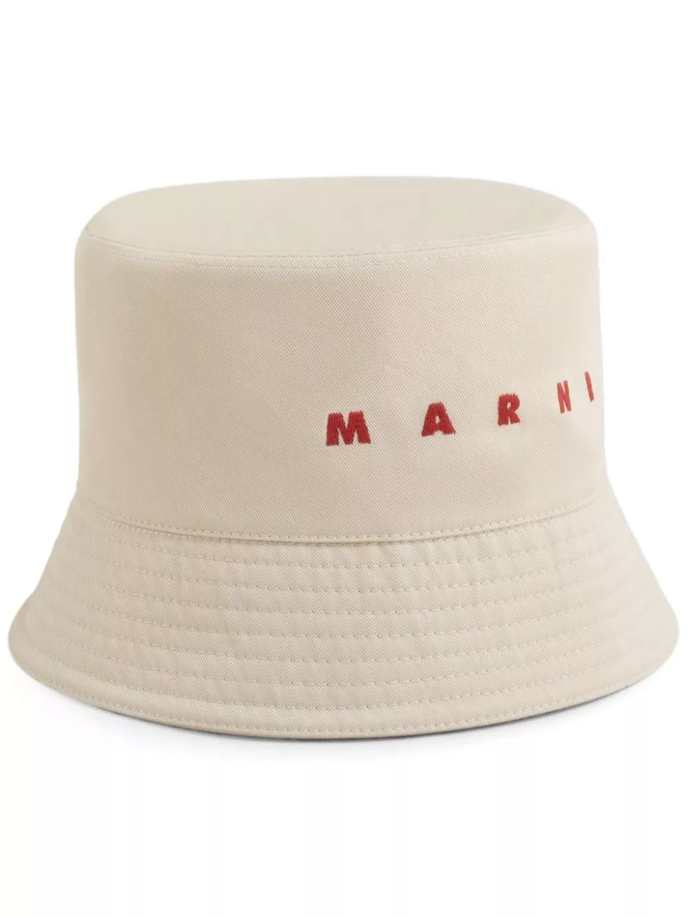 Marni logo-embroidered gabardine bucket hat Men 0113