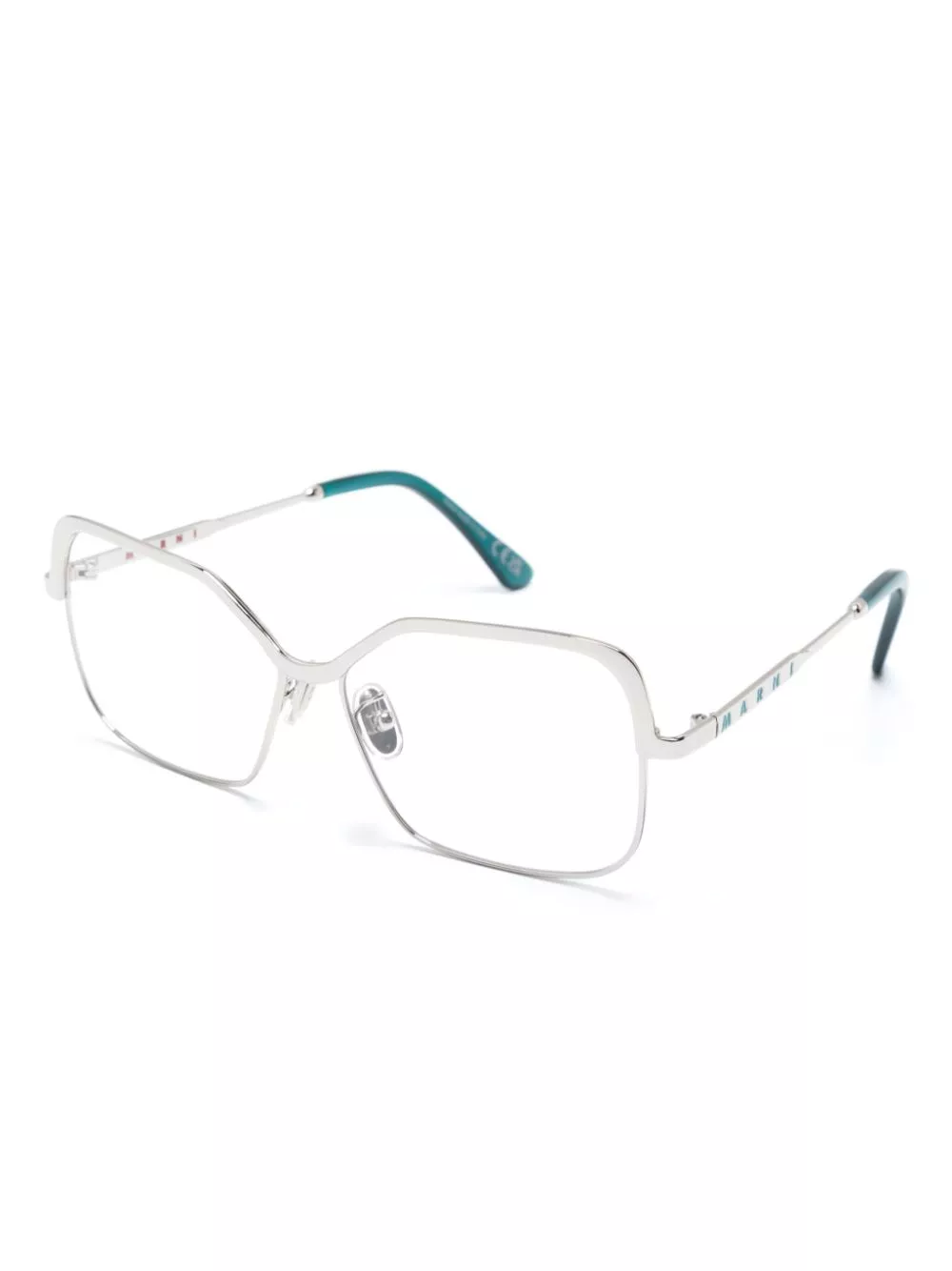 Affordable Marni Eyewear logo-debossed square-frame glasses Women 0124