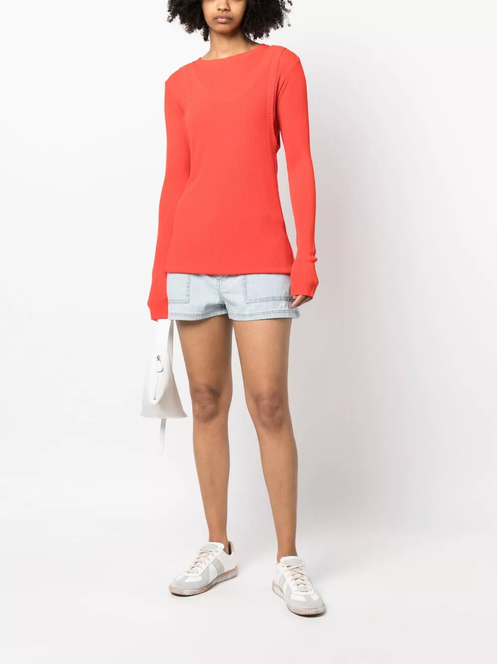 Affordable Marni layered-effect ribbed-knit jumper Women 0126