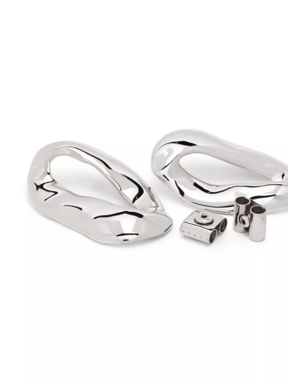 Affordable Marni asymmetric oval metal earrings Women 0129