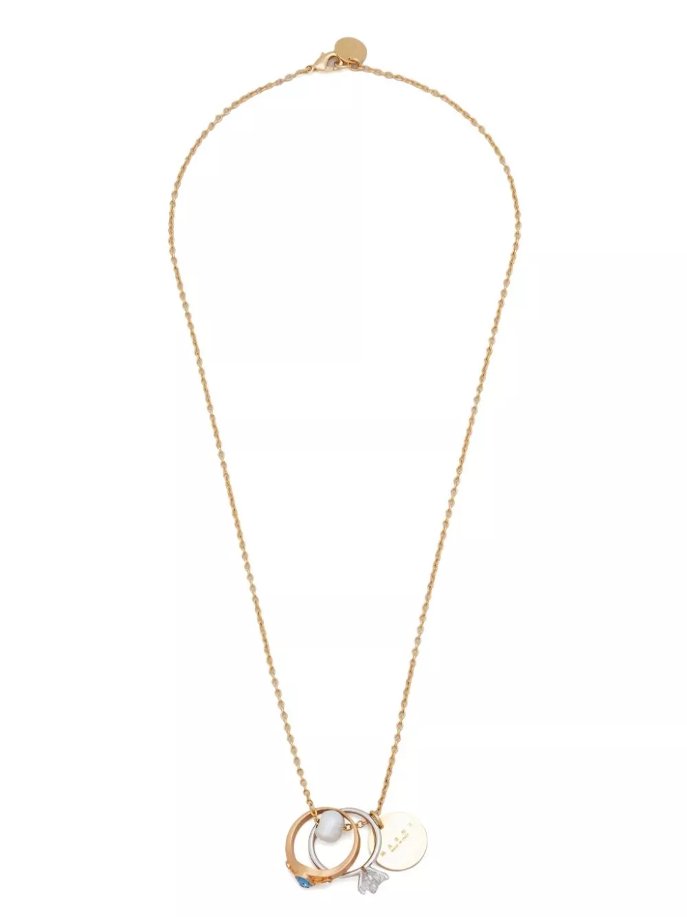 Cheap Marni ring-pendant chain necklace Women 0129