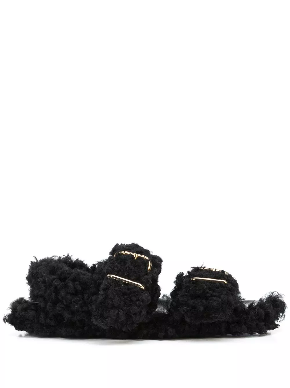 Cheap Marni shearling-trimmed sandals Women 0131