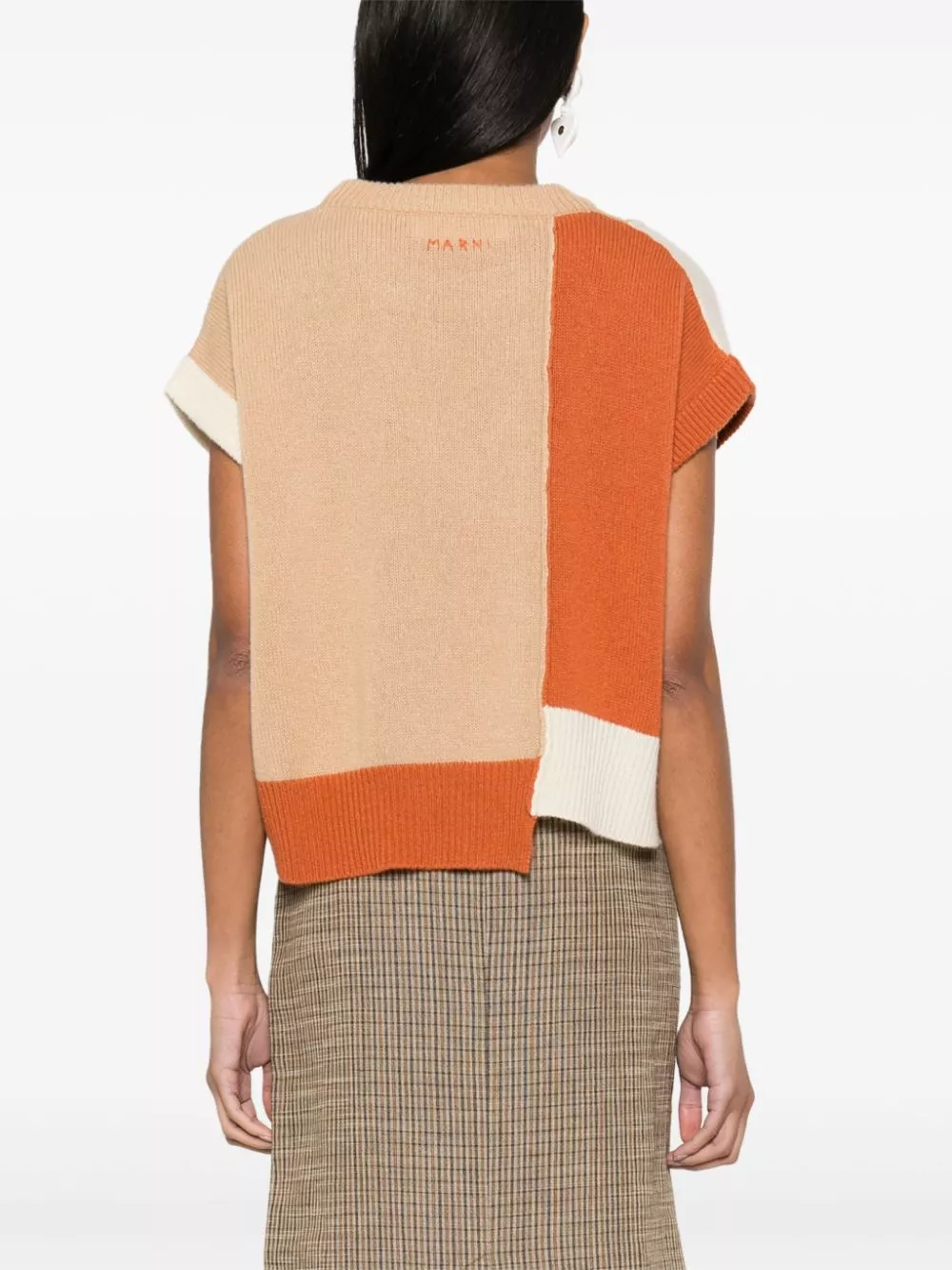 Cheap Marni colourblock cashmere top Women 0116