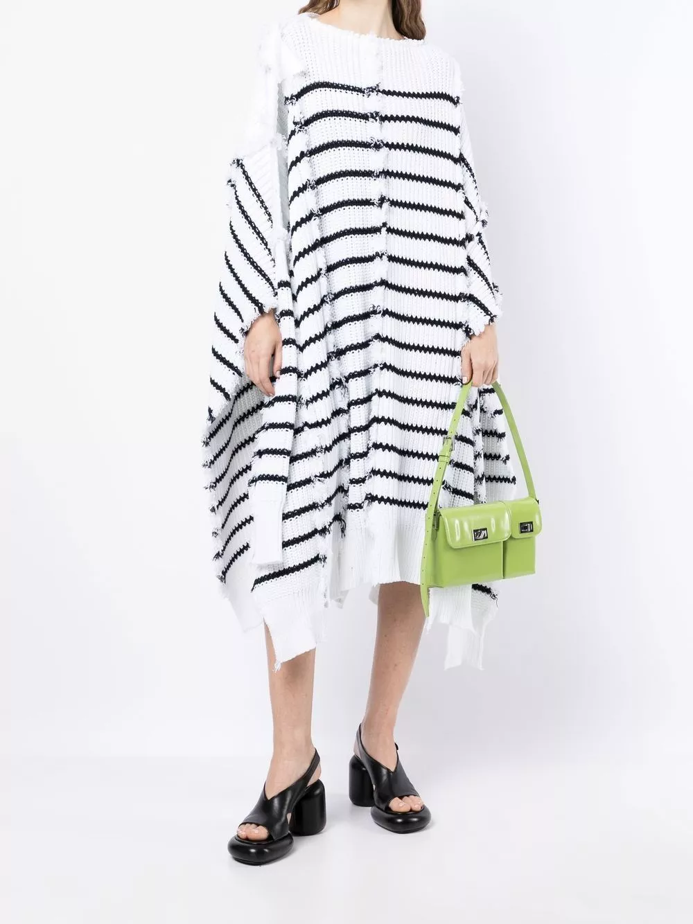 Affordable Marni striped knitted cape Women 0116