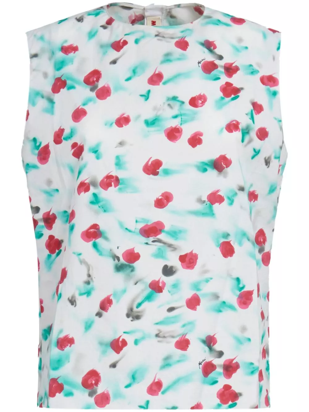 Cheap Marni floral-print sleeveless cotton blouse Women 0126