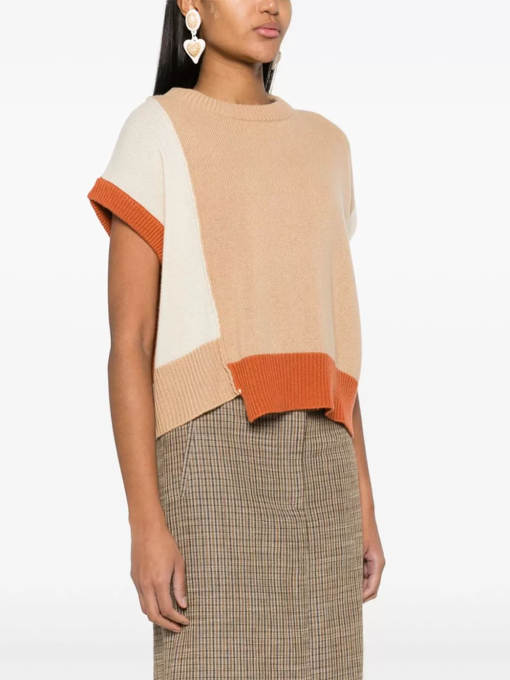 Cheap Marni colourblock cashmere top Women 0116