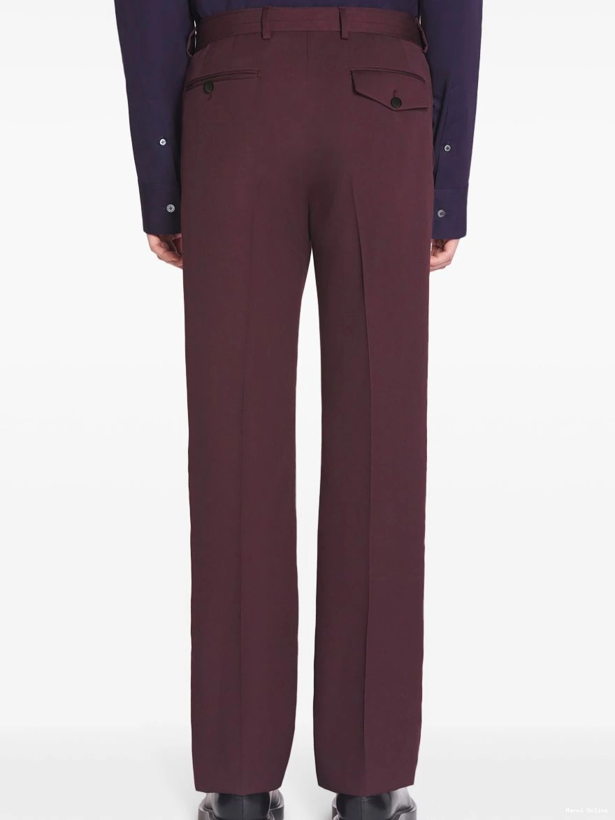 Cheap Women Marni trousers belted tailored 0212