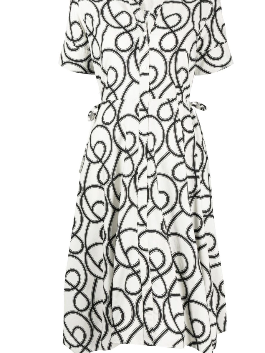 Affordable dress Women abstract-print Marni midi pleated 0215