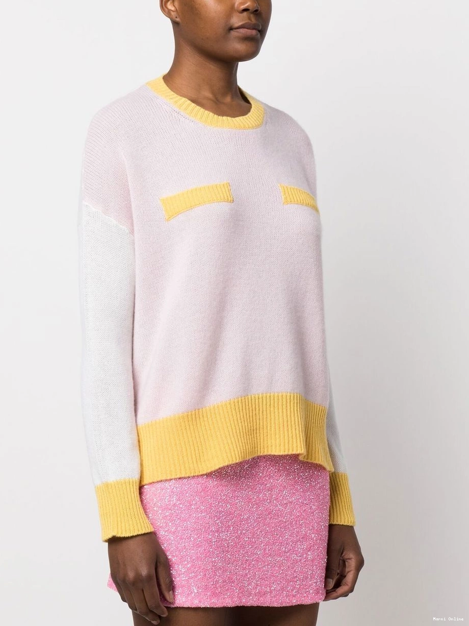 Affordable cashmere jumper colour-block Marni Women 0222