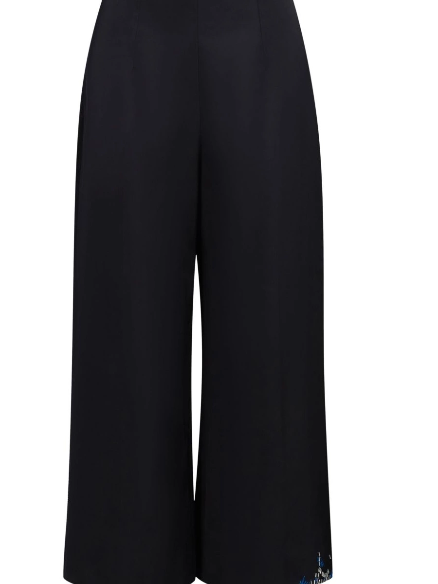 Affordable Women trousers cropped Marni decorative-stitching 0216