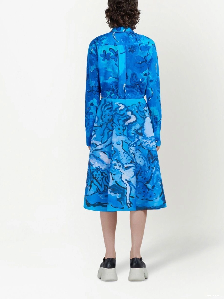 Affordable painterly-print Women Marni A-line skirt 0223