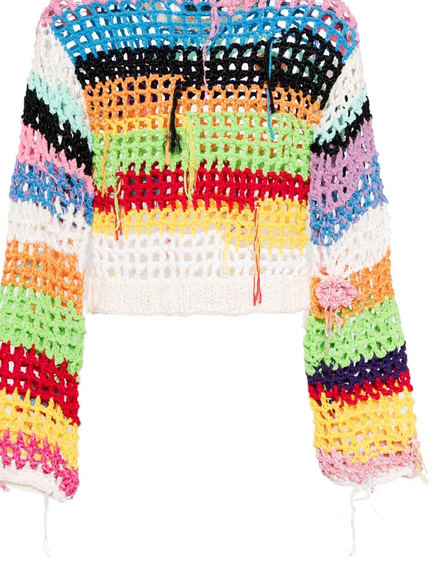 Cheap Women crochet-knit Marni jumper striped 0219