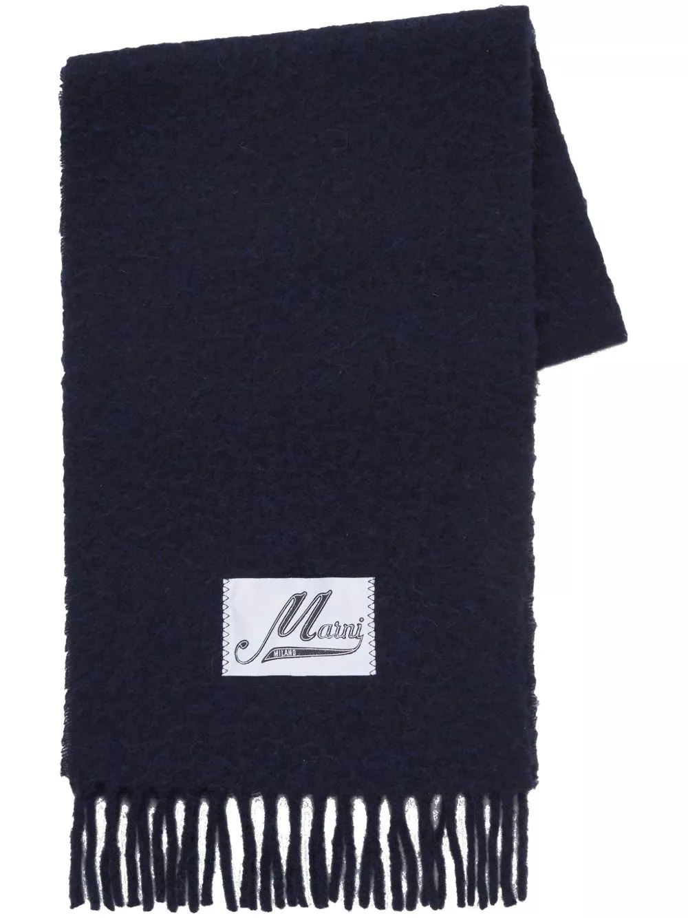 Cheap Marni logo-applique alpaca scarf Women 0205