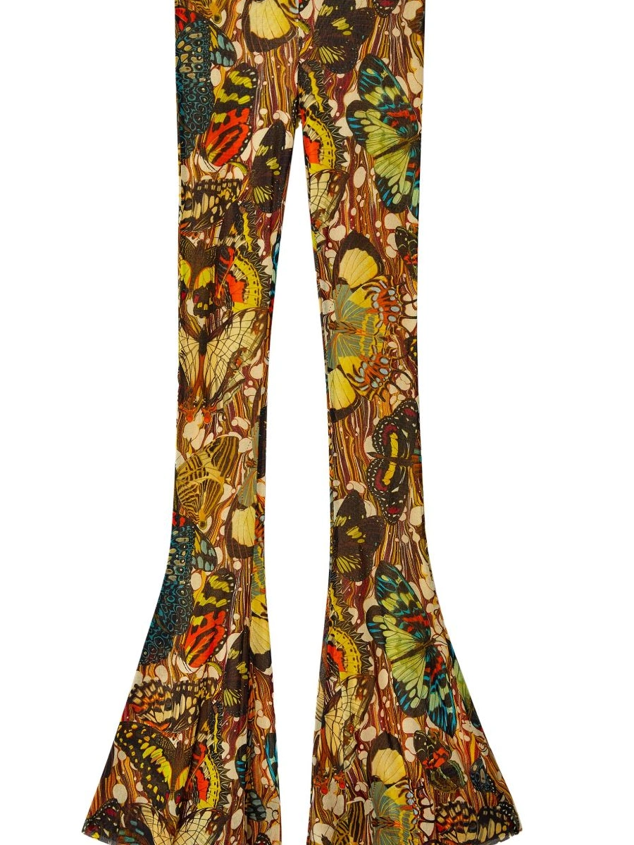 Cheap Marni print trousers Women abstract-pattern 0217