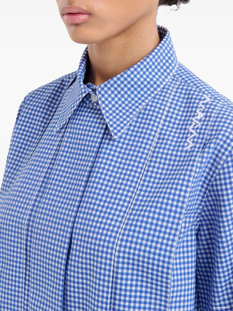 Affordable gingham-check Marni shirt pleated Women 0219