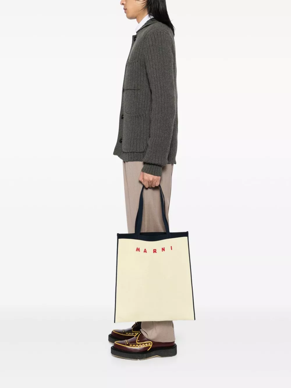 Affordable Marni Jacquard tote bag Men 0206