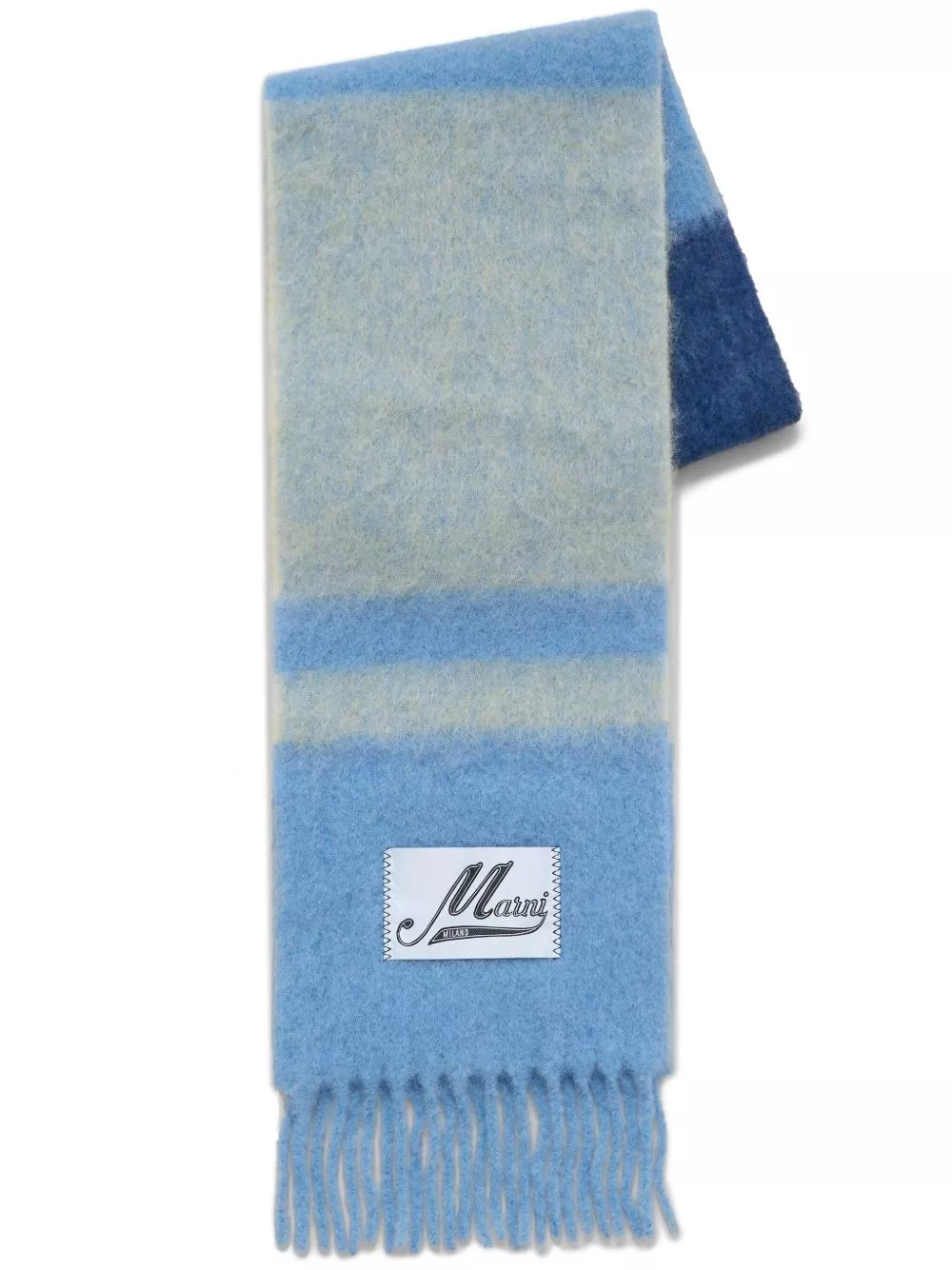 Affordable Marni fringed brushed-knit scarf Women 0205