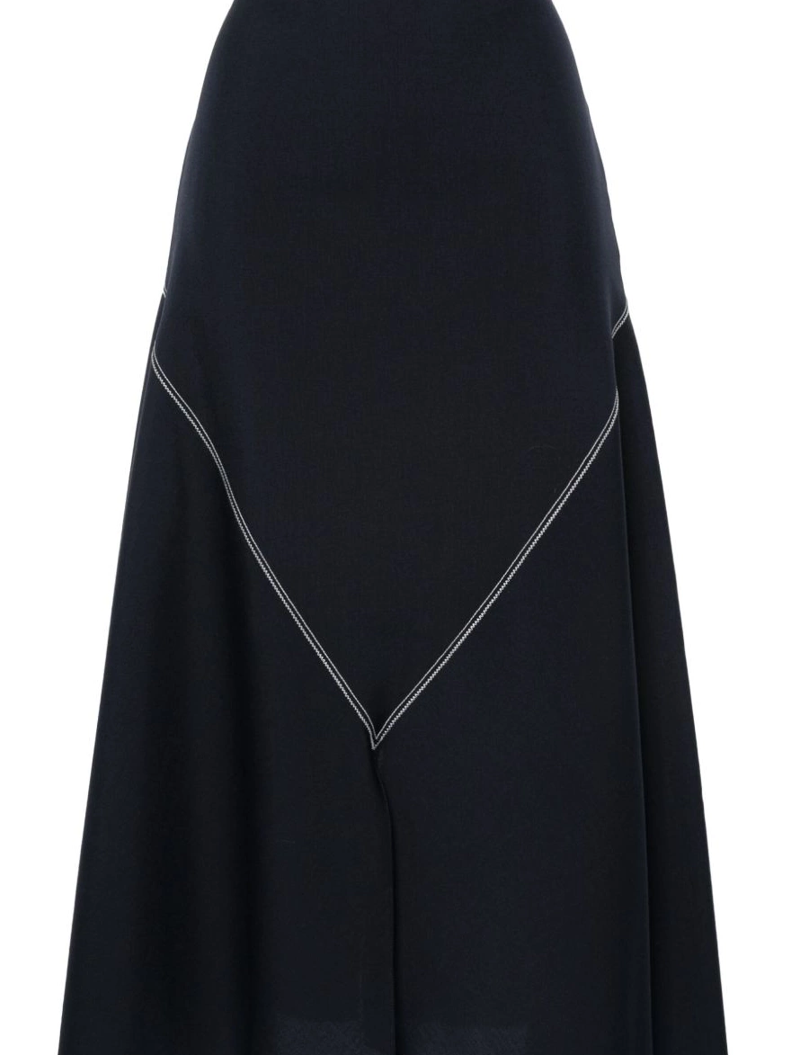 Cheap high-waist Women asymmetric Marni midi skirt 0218