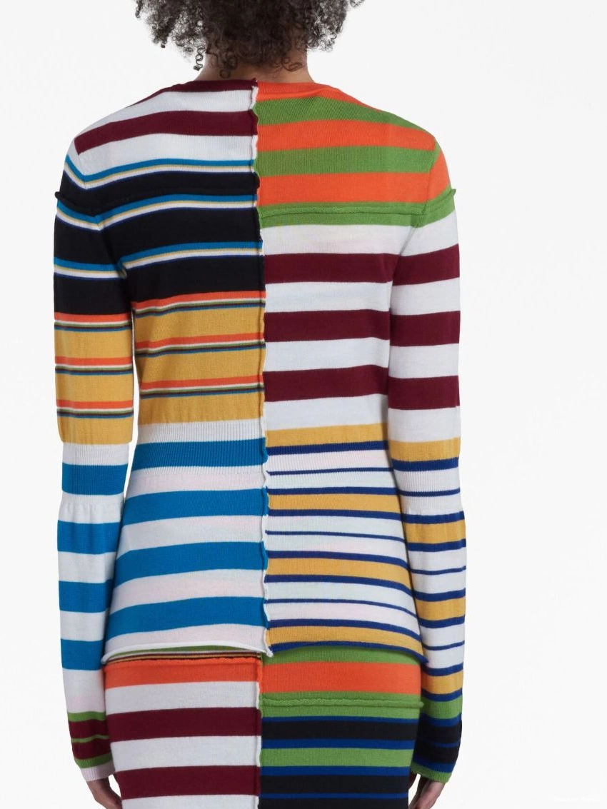 Affordable jumper Women Marni patchwork striped 0211