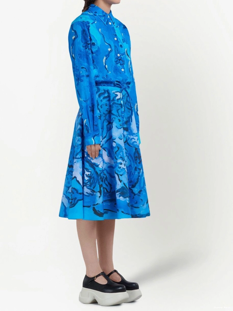 Affordable painterly-print Women Marni A-line skirt 0223