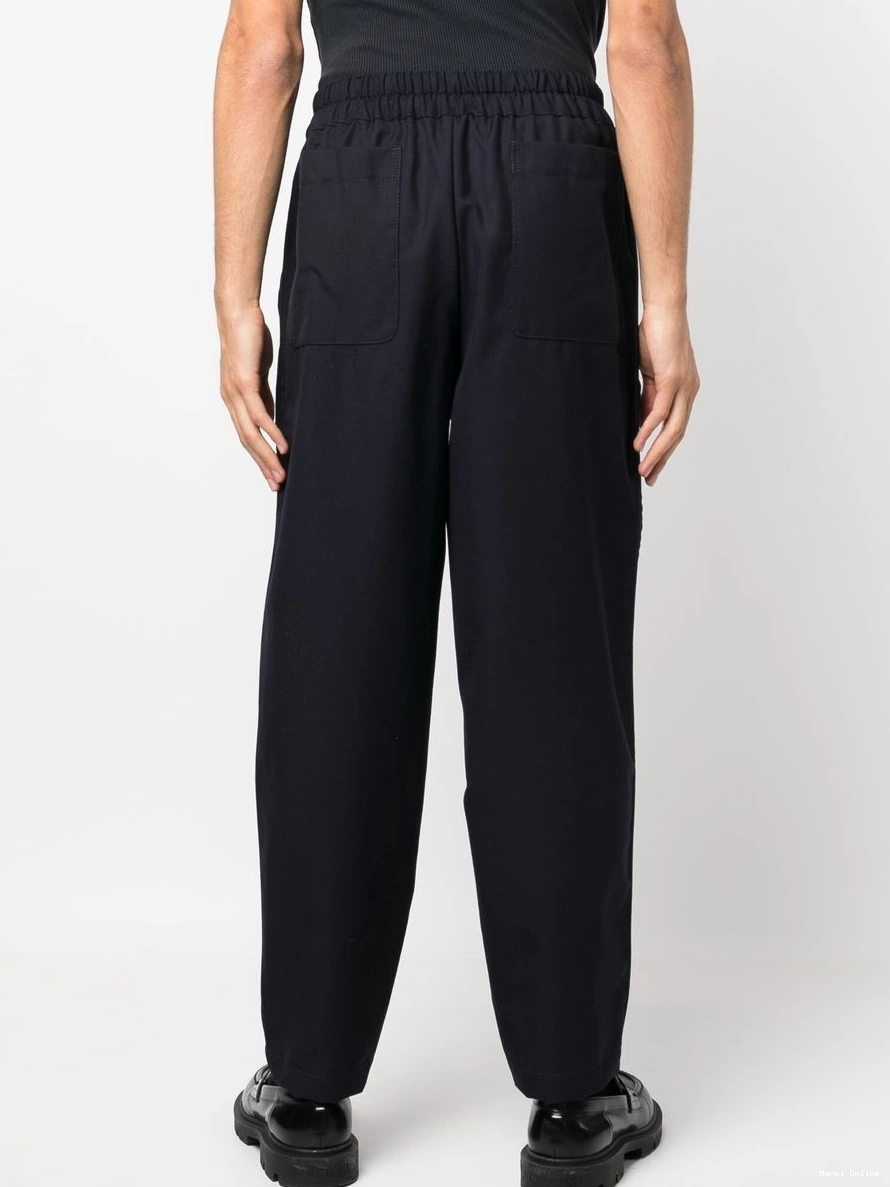 Cheap straight-leg Women wool Marni trousers 0211