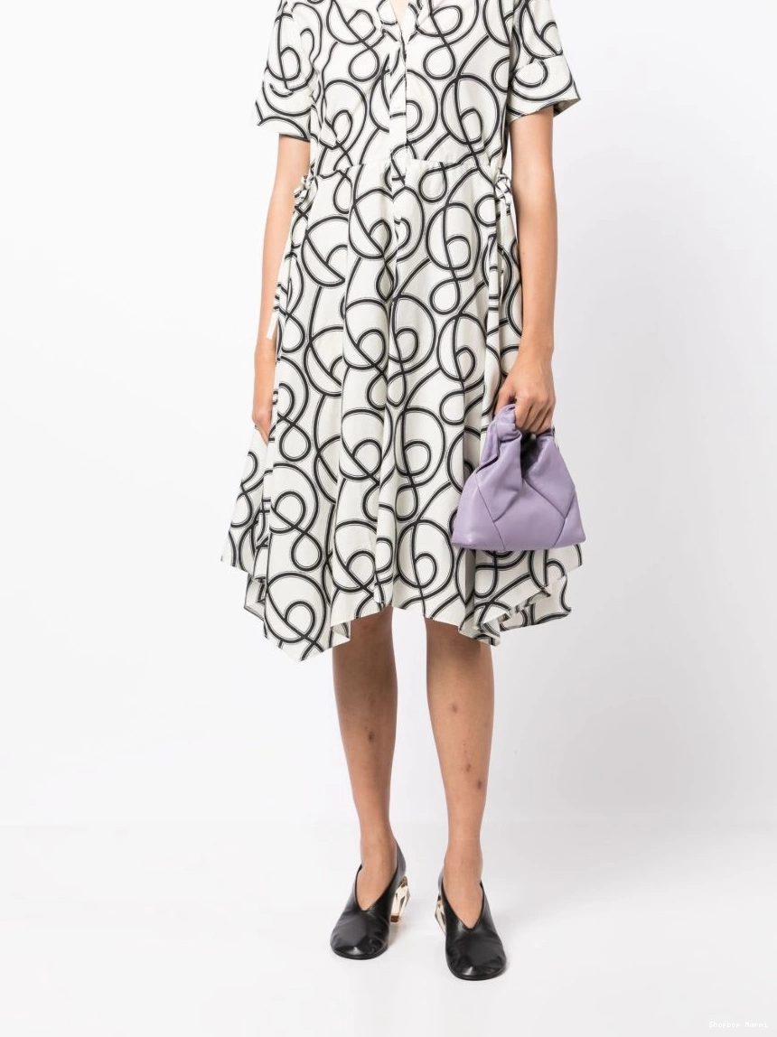 Affordable dress Women abstract-print Marni midi pleated 0211