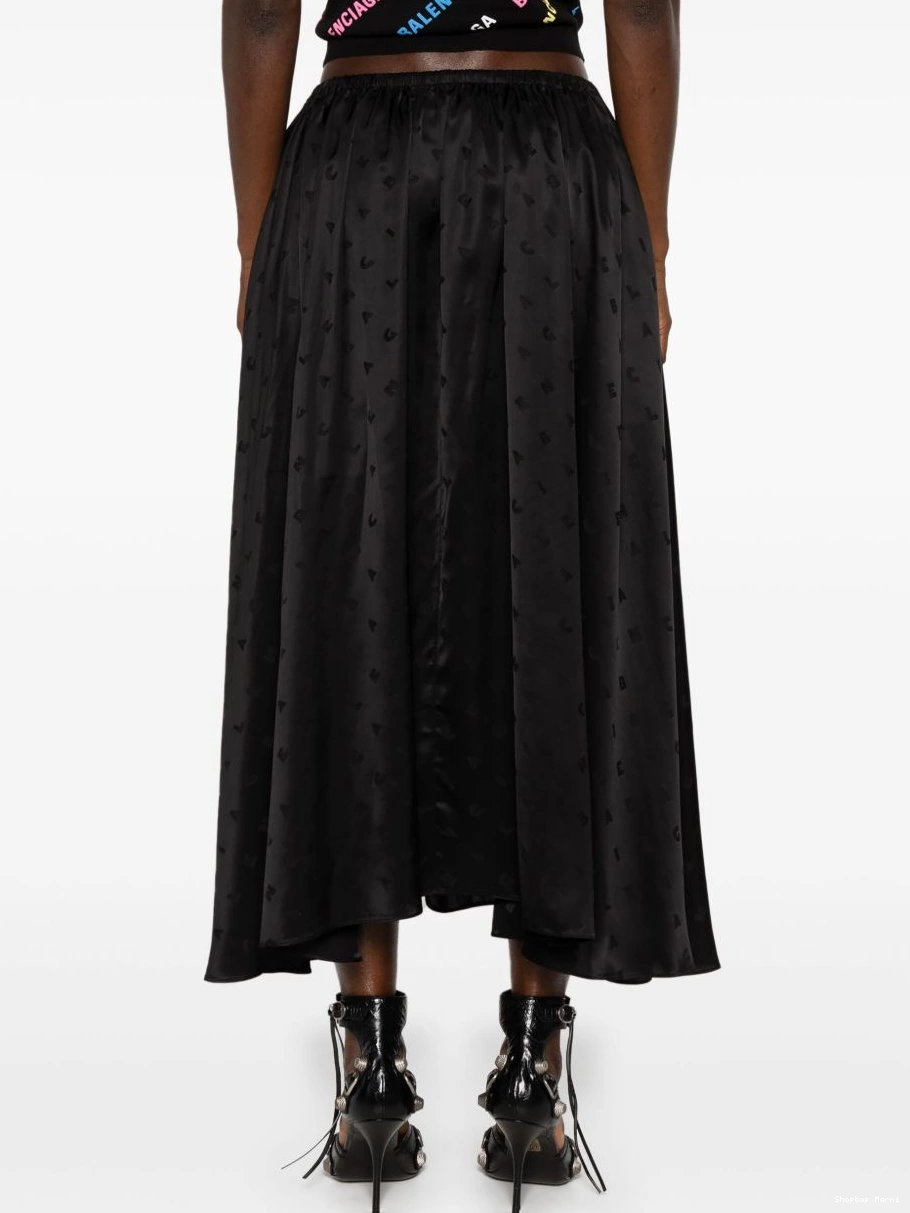 Affordable Women logo-jacquard Marni midi skirt 0212