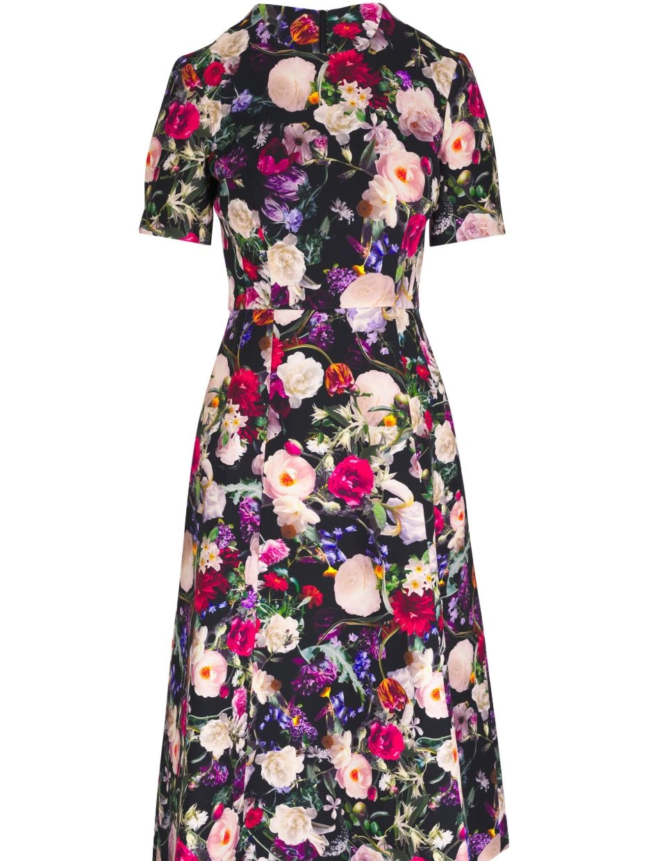 Cheap Marni rose-print dress midi Women 0216