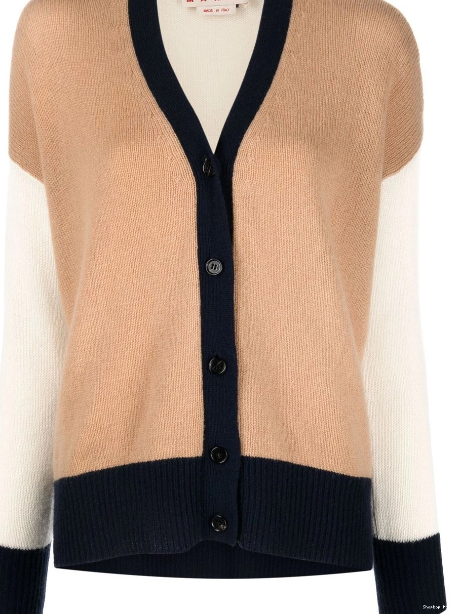 colour-block Women Marni cardigan cashmere 0223