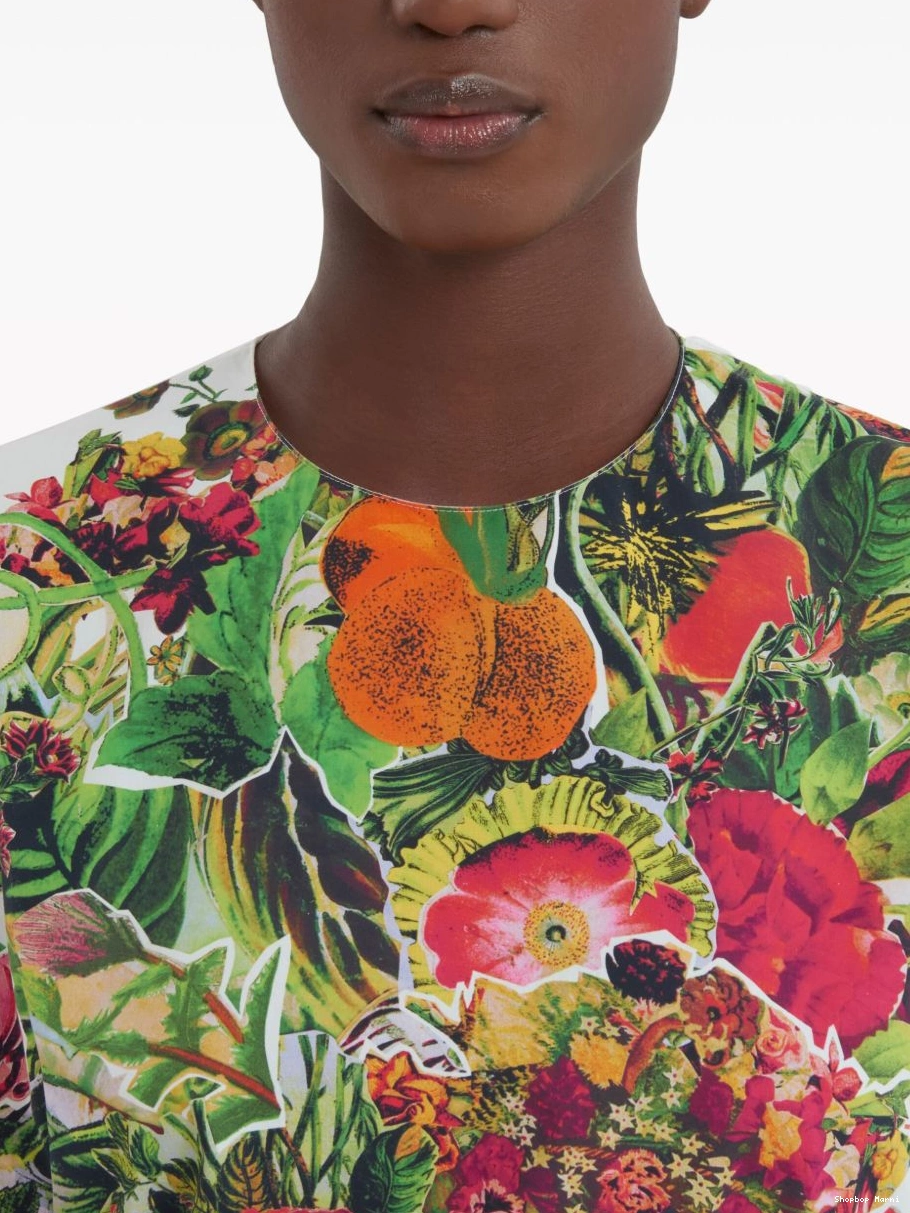 Affordable Marni vest Women floral-print cotton 0219