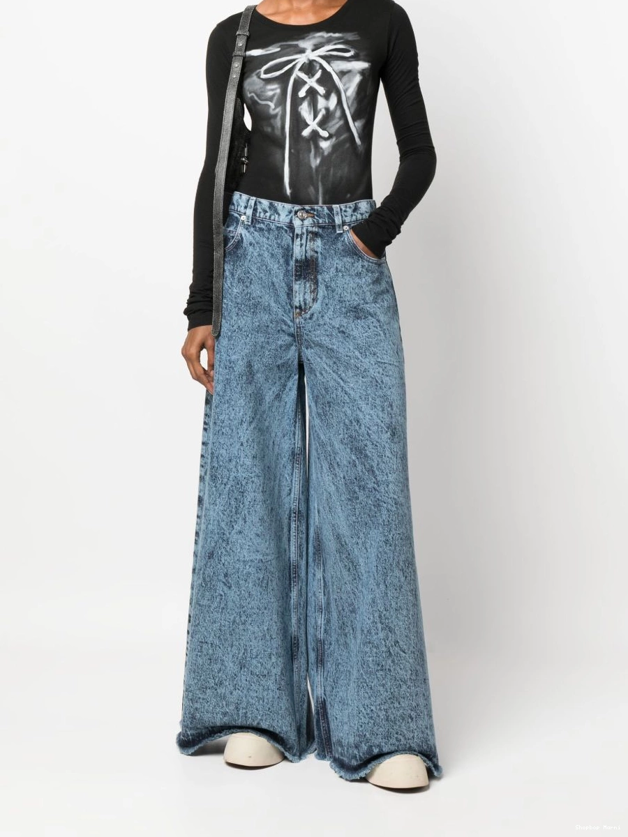 Affordable Marni wide-leg jeans acid-wash Women 0217