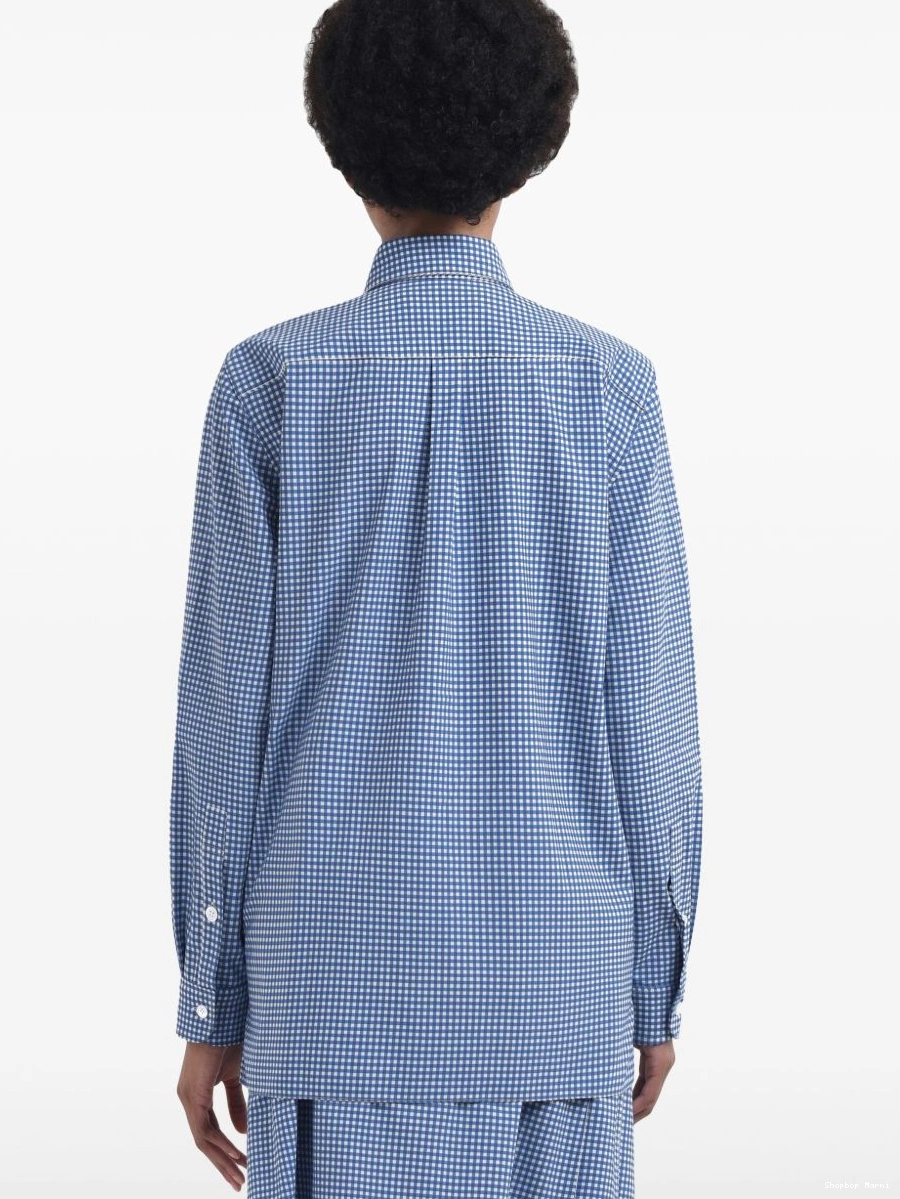 Affordable gingham-check Marni shirt pleated Women 0219