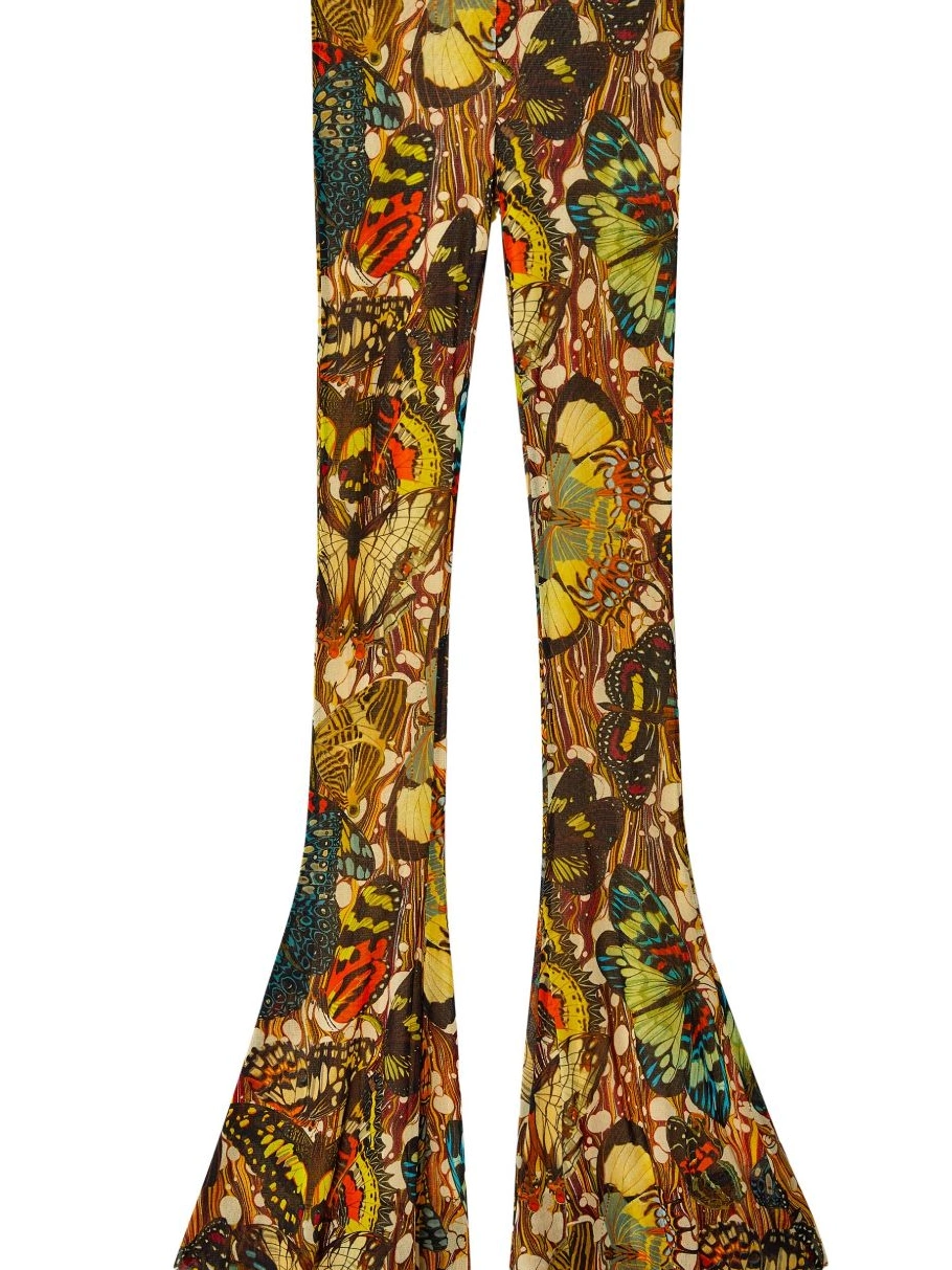 Affordable Women Marni print trousers abstract-pattern 0213