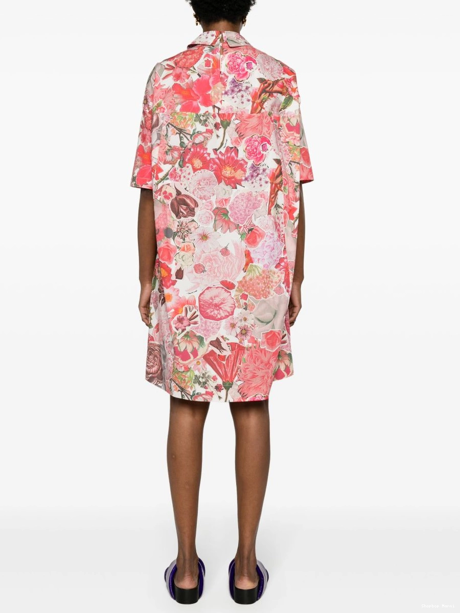 Affordable Women floral-print Kleid dress Marni cotton 0216