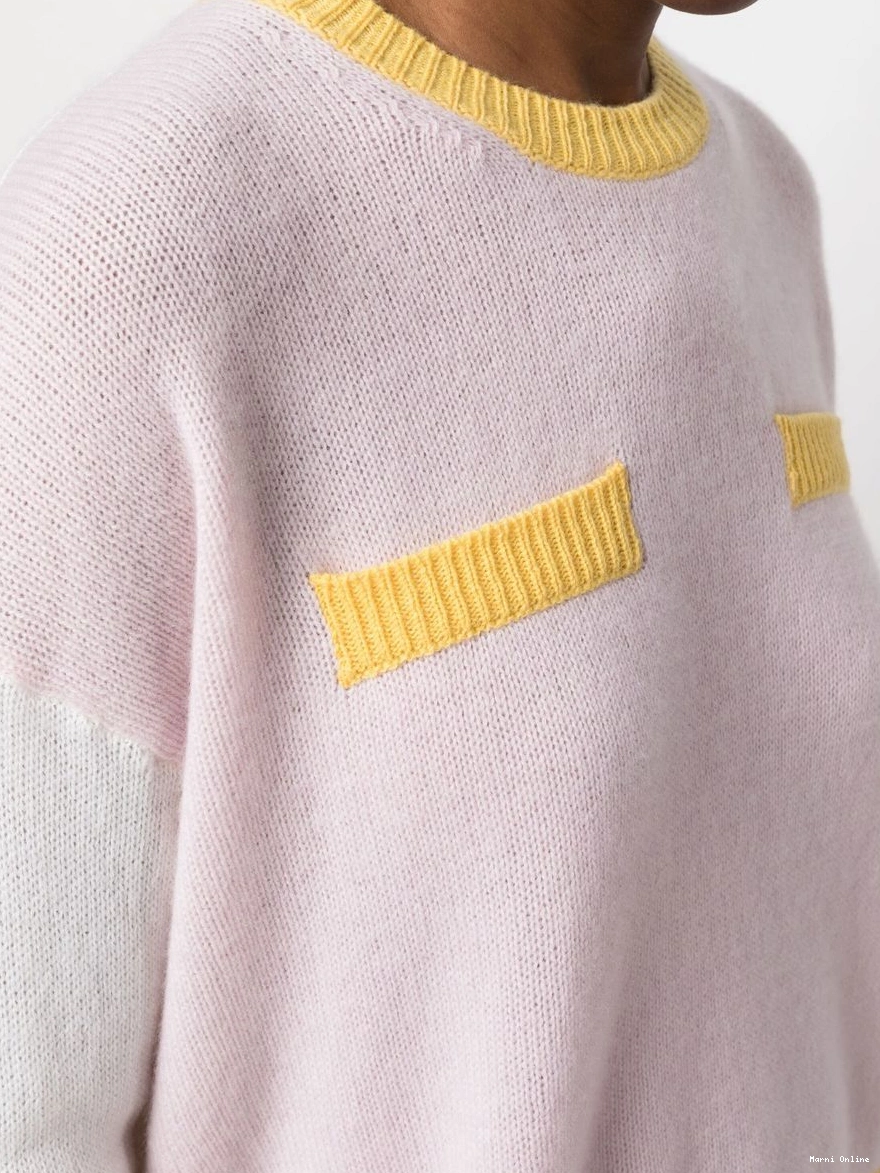 Affordable cashmere jumper colour-block Marni Women 0222