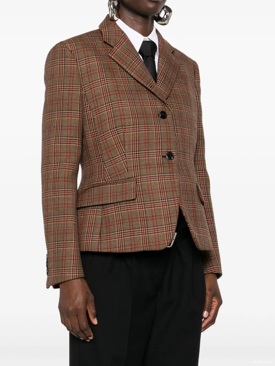 Affordable Women Marni blazer plaid-check 0217