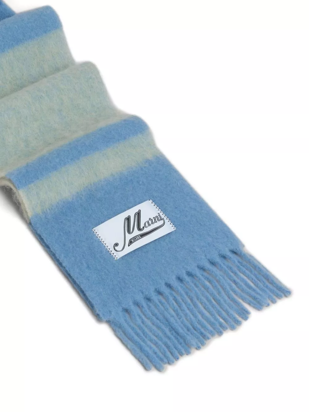 Affordable Marni fringed brushed-knit scarf Women 0205