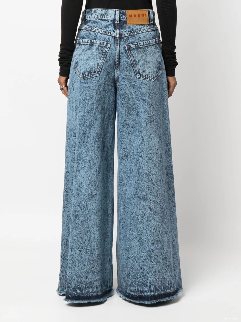 Affordable Marni wide-leg jeans acid-wash Women 0217